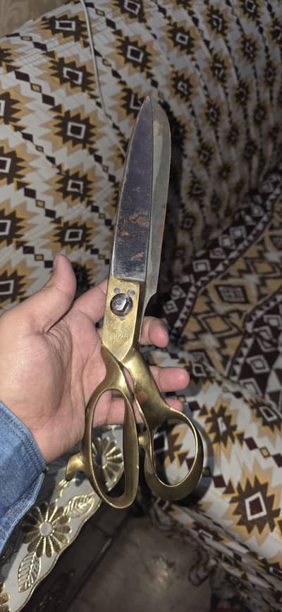 Pure Brass Tailoring Cutting Scissors Total 3 Scissors