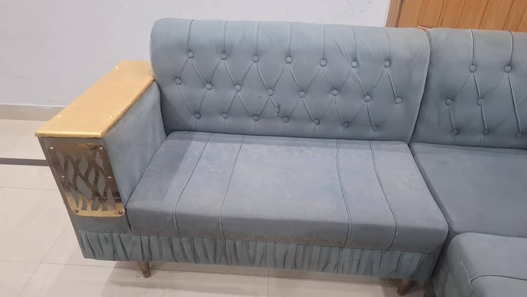 L shape sofa good condition 0