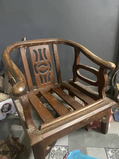 Pure wooden sofa