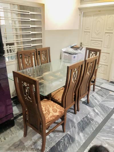 Dining table and chairs