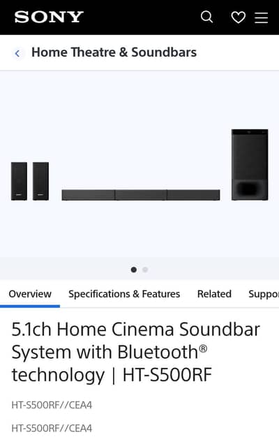 Sony HT-S500RF 5.1 Home Theater System – Premium Sound System 10/10