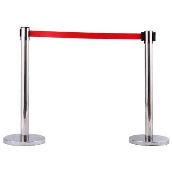 Queue pole with belt 0