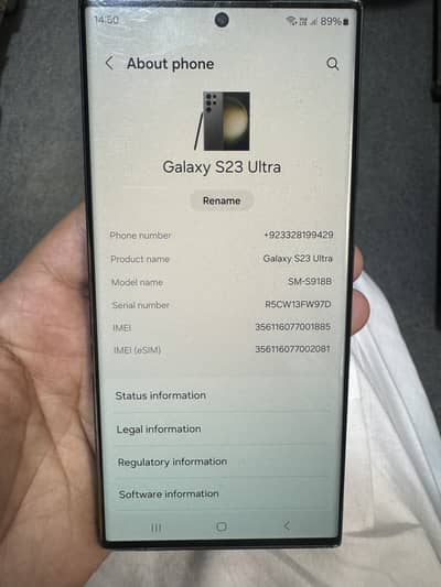 Samsung s23 ultra 1TB