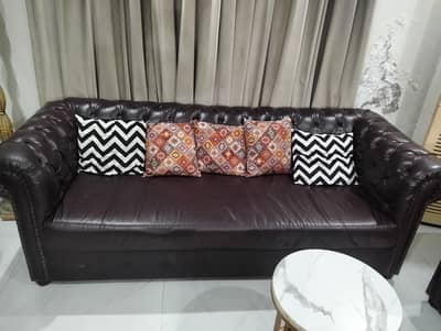 leather sofa set