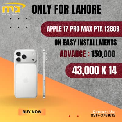 Apple iPhone 17 Pro Max Pta On Installments