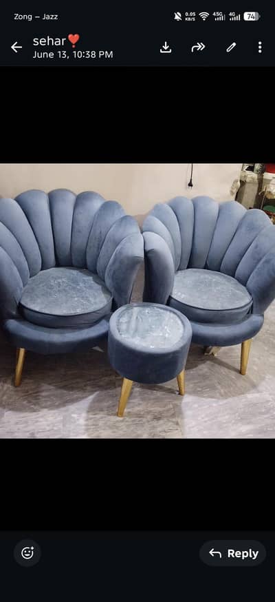 sofa set new bilkol new. 2 chair 1 table