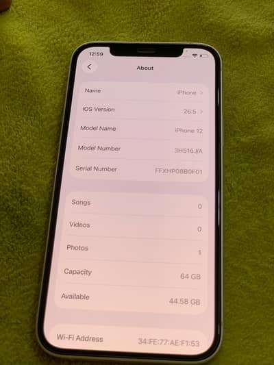 Apple iPhone 12  03096597897