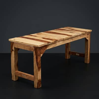 Bench in solid wood4ft length (wholesaler manufacturer)