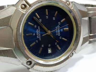 Casio Quartz Japan watch MTP 3036 2784 with Blue dial color