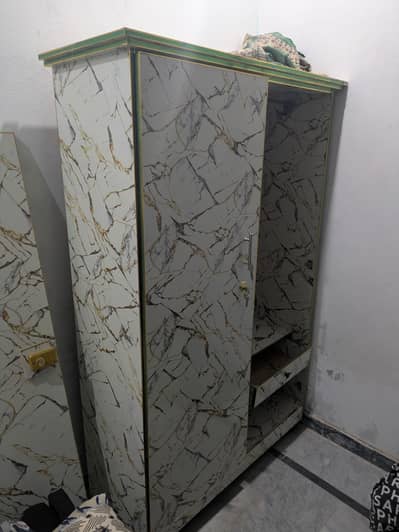 Like New Almirah Wardrobe | Marble Design | Used Only 1.5 Months