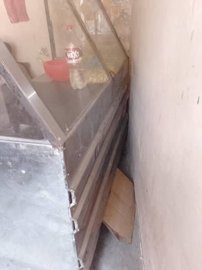 steel counter 5 feet with hot plate