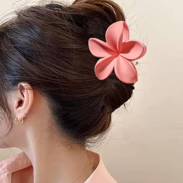 Flower Hair Claw Clip for Women and Girls – Large Non-Slip Butterfly Hair Catcher, Strong Hold for Thick or Thin Hair, Korean Style Accessories