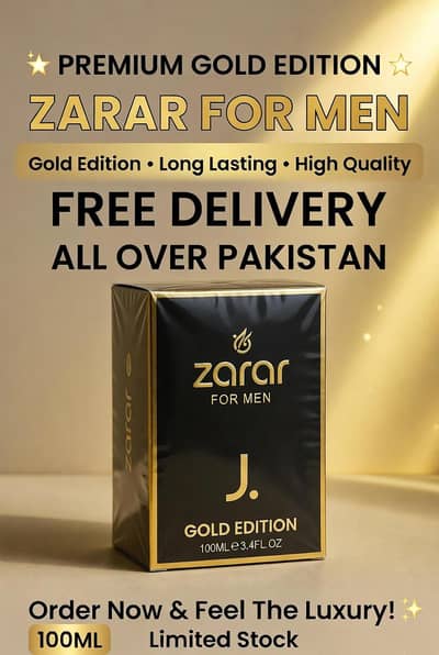 ZARAR FOR MEN Gold Edition | Premium Luxury Perfume  free delivery