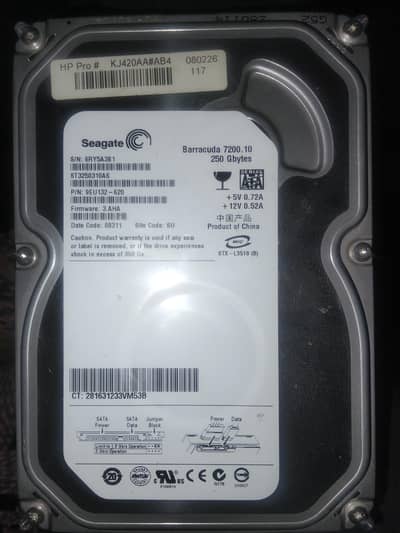 250 gb hard for sale