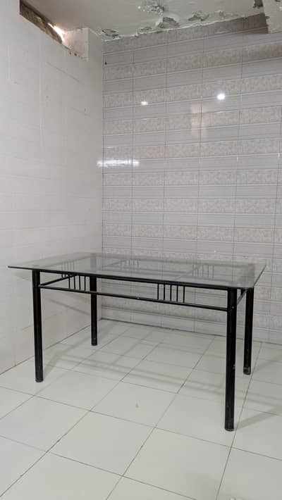 6 Seater Glass Dining Table