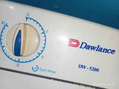 Dawlance washing machine twin tub model number DW 5200