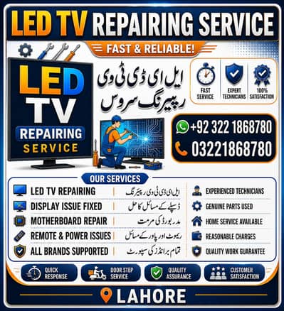 LED TV Repairing Service in Lahore | Display, Motherboard & Power Issu