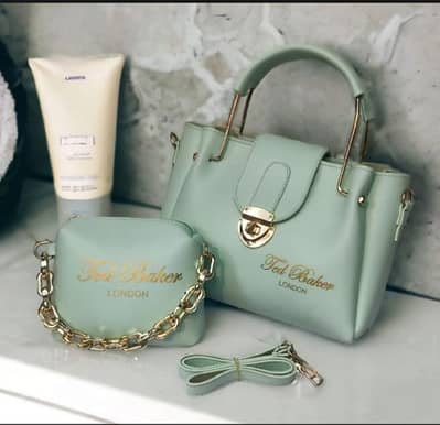 2 Pcs Ladies Cross Body Bag Set | Stylish Chain Handbag