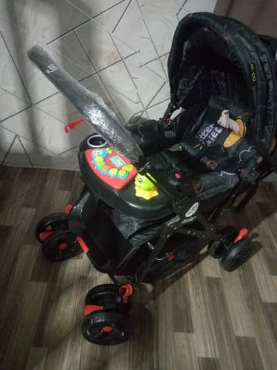 New Pram with music Not Used | Baby Stroller 0331-5180769