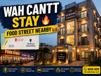 Fully Furnished Apartment for Daily Rent – Near Islamabad