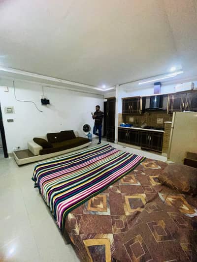1bed studio apartment available for rent in bahria town phase 4 Civic centre very reasonable rent