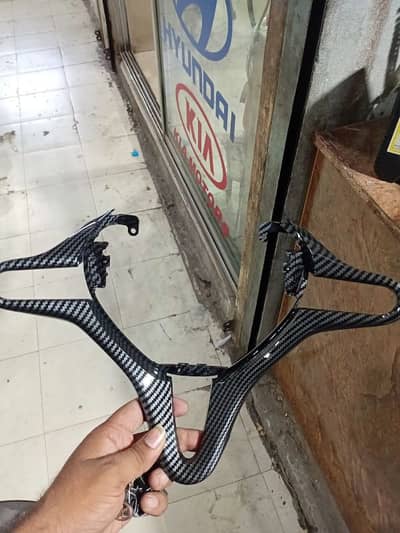 reborn stearing trim carbon fiber