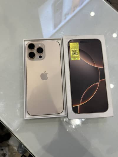 Apple iPhone 16 Pro Max 256GB PTA Approved (Apple Non Active)