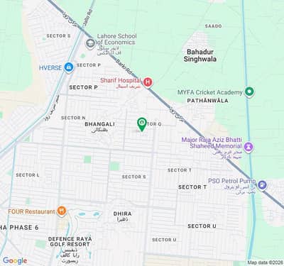 PLOT # Q-188+189 CORNER+NON-CORNER PAIR ON 70-FEET WIDE ROAD RESIDENTIAL PLOT LOCATED IN THE BEST BLOCK OF DHA LAHORE.