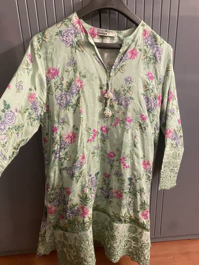 KHAADI EMBROIDERY SHIRT ONE PIECE STITCHED