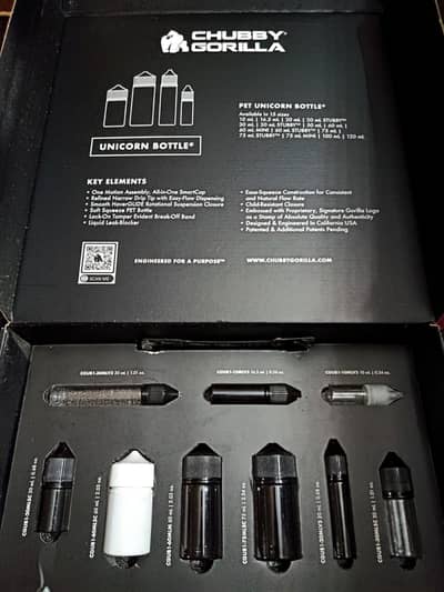 Chubby Gorrila Unicorn Bottle Set Brand New