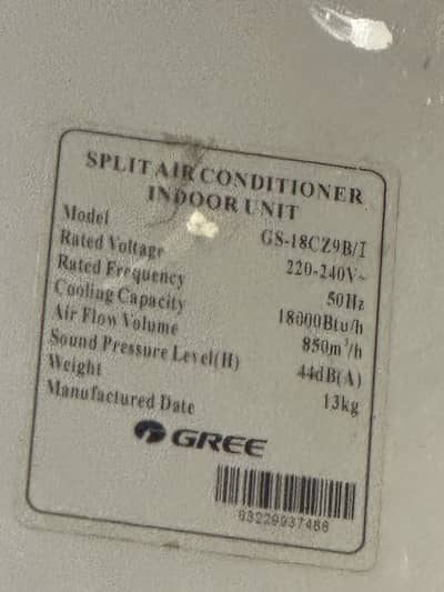Gree ac 1.5 ton