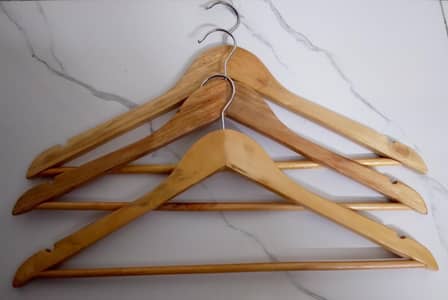 Wooden Hangers Premium Quality *Used But Look Like New*