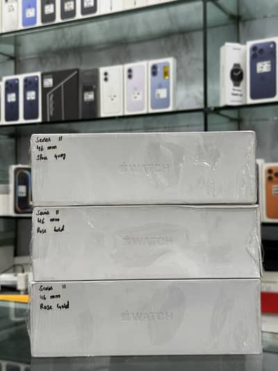 APPLE WATCH SERIES 11 46 MM SPACE GREY AND ROSE GOLD BOX PACK