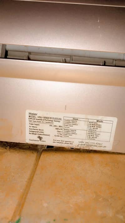 Haier AC for sale