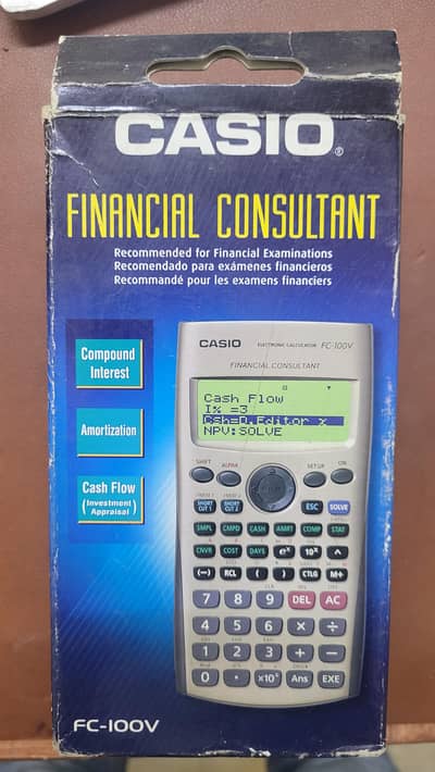 Casio FC-100V Financial Calculator Slightly used