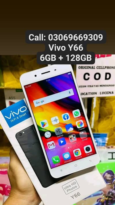 Vivo Y66 PTA Approved 6GB + 128GB With Box 10by10 With Warranty