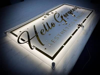Arcylic Neon Sign, Neon Sign, UV Print Sign, 3D Bored, Neon Stripe