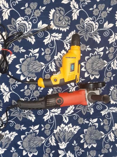 Drill Machine + Angle Grinder - Power Tools for Sale