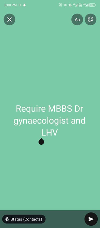 require MBBS doctor and lHV