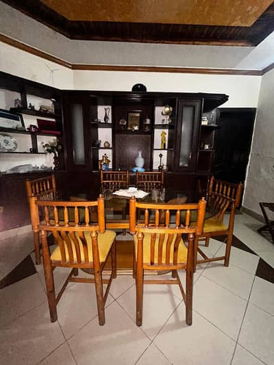 Handmade Diyar (Deodar) wood Dining table