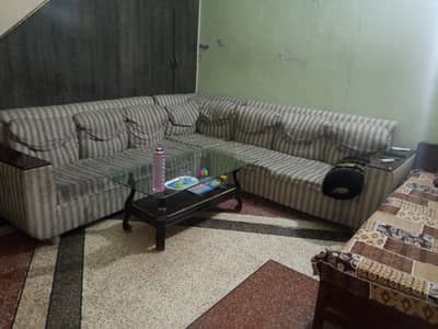 used L shape 7 seater sofa