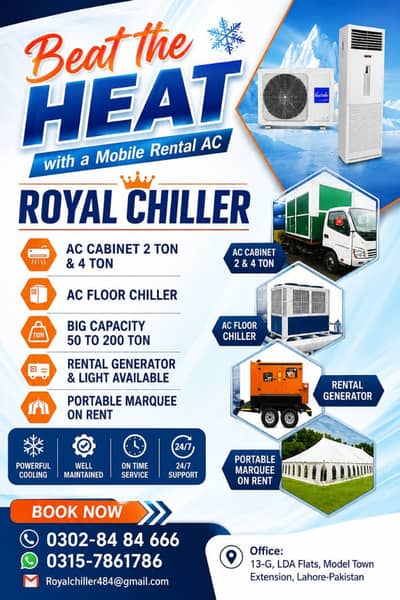 AC Rent / Ac Cabinet Rent / Ac Chiller Rent / Ac / Rental Ac Service