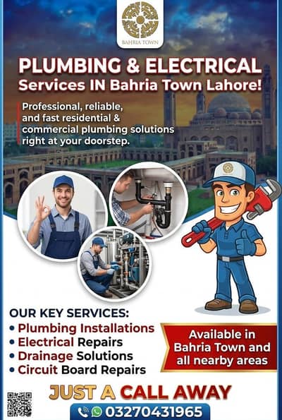 PLUMBING & ELECTRICAL Services IN Bahria Town Lahore