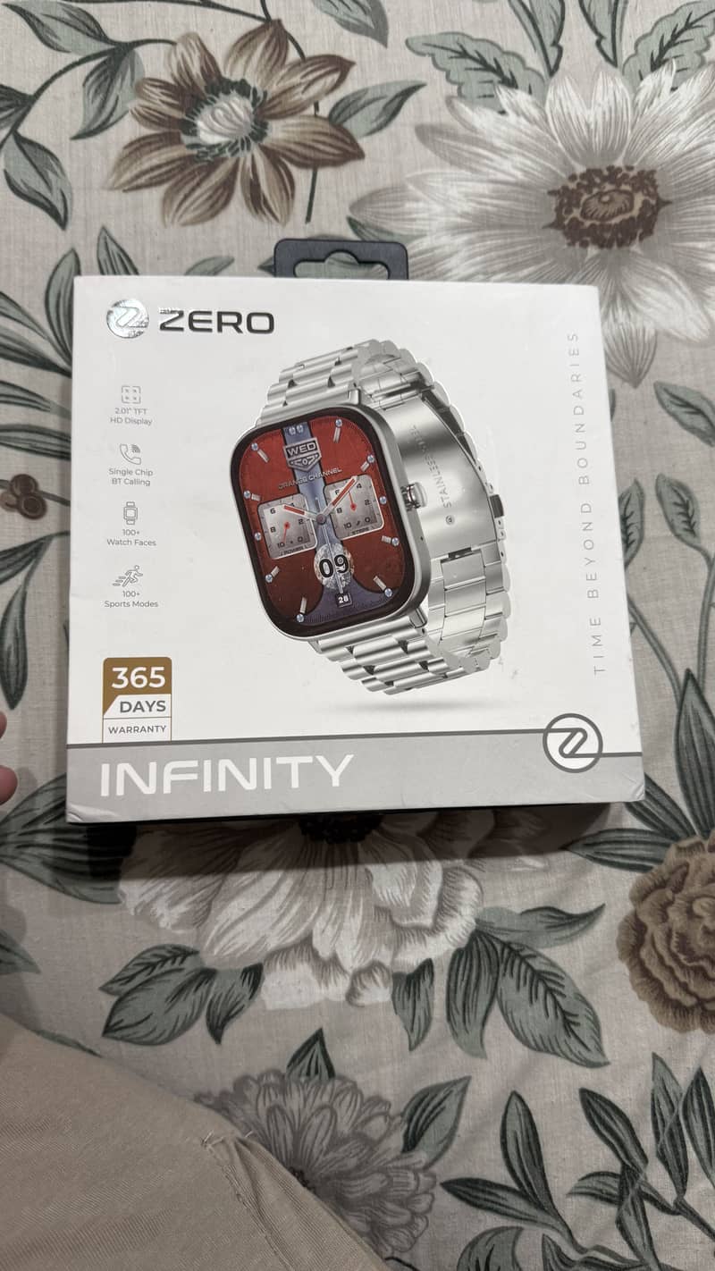 Zero infinity smart watch only box opened 4