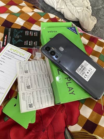 Infinix Hot 12 Play with box charger 8/64