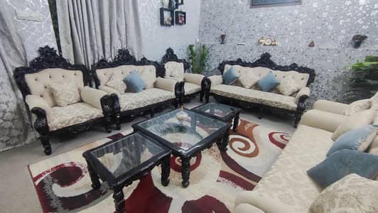 chinoyti 7 seater sofa with 3 center table