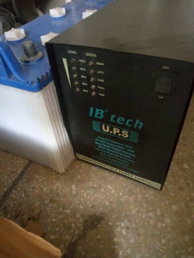 IB Tech UPS and Big Battery Combo - Perfect Working Condition