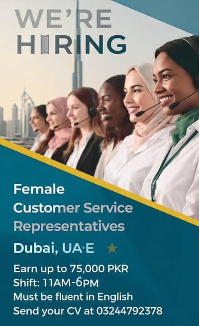 Female Sales Executive-Dubai Call Center 11am-6pm