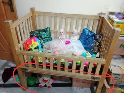 baby cot wooden