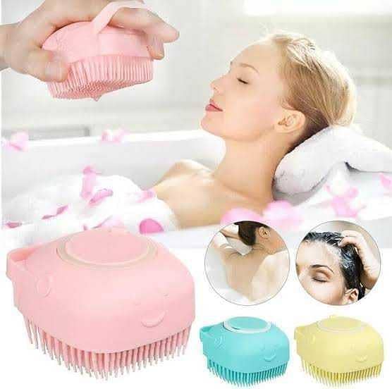 Silicone Body Shower Gel Bathing Brush Clean Tools Comb Dog Cat Cleaning Grooming Supplies